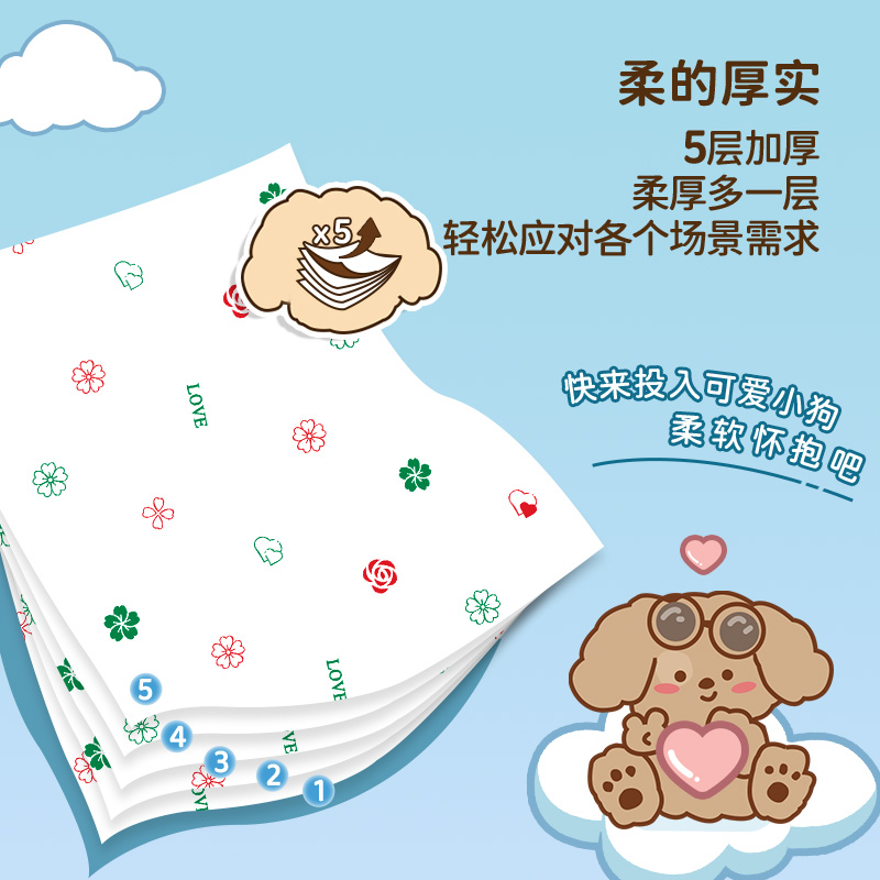 抽纸整箱批发家用实惠装纸餐巾纸面巾纸卫生纸抽纸湿水不破纸 - 图2