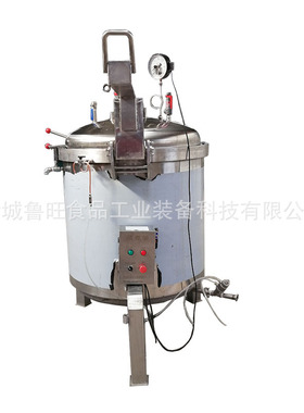 蒸汽加热蒸煮釜手动开盖熬骨原胶蒸煮罐鲁旺厂家制作蒸煮釜
