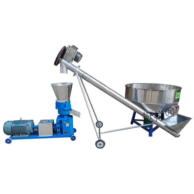 Feed pellet machine production line Large breeding poultry and livestock cattle and barley straw processing and pelletizing machine manufacturer direct sales