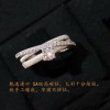 Wandering Star S925 sterling silver three-layer wrap ring for women