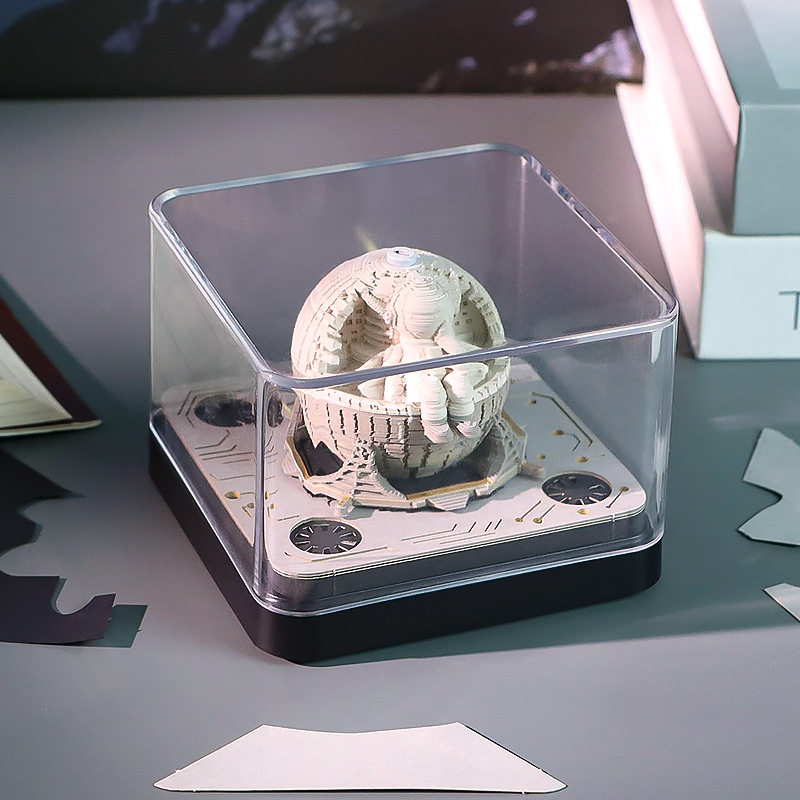 创意实用礼物文创纪念礼品装饰摆件纸雕便利贴地球3D立体便签本,淘宝优惠券,粉丝福利购,淘宝优惠卷