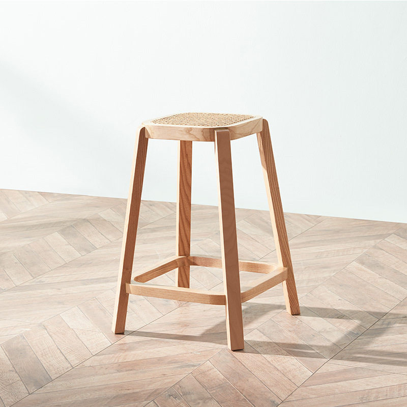 相会白蜡木家具酒吧驻唱吧椅实木藤木椅子北欧简约 ins极简风,淘宝优惠券,粉丝福利购,淘宝优惠卷