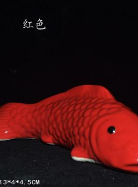 石湾陶瓷招财风水锦鲤鱼摆件流水盆假山鱼池桌面配饰墙壁挂饰礼品