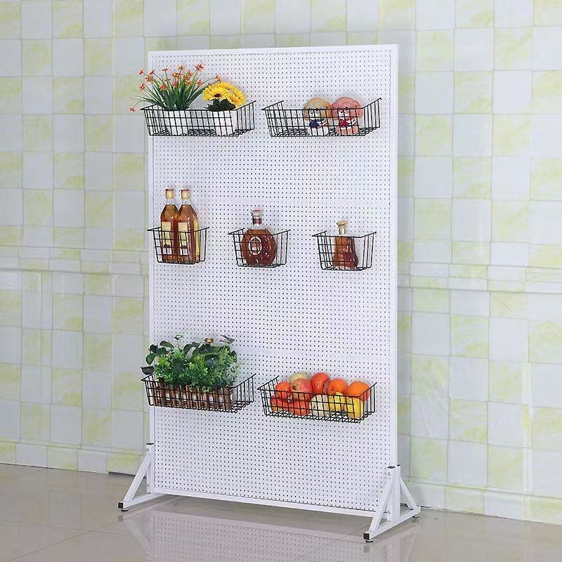 Perforated board vertical removable shelf storage jewelry display rack mobile shelf hardware tool storage artifact