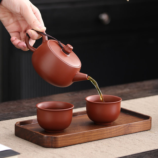Dahongpao purple clay pot, ladle pot, large mouth teapot