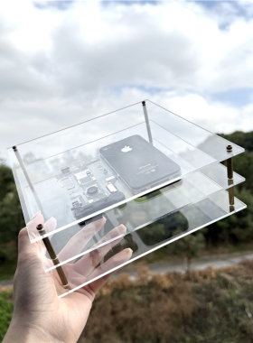 苹果4拆机装裱画透明亚克力展示收藏苹果拆解零件标本立体画框