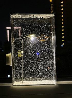 【雪花小夜灯】雪景路灯手工自制DIY材料包送女友送闺蜜情侣生日