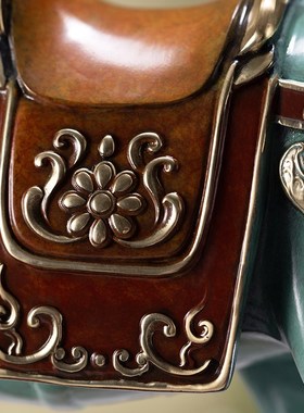 朱炳仁铜 壮志凌云客厅装饰马摆件家居饰品办公桌摆件办公室摆件