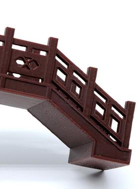 拱桥微景观盆景41869仿真造景件新中式件假装饰摆山古摆建筑小拱