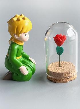 小王的瑰玻璃罩摆件花婴儿脐带胎发保存盒纪71322念品桌子面玫车