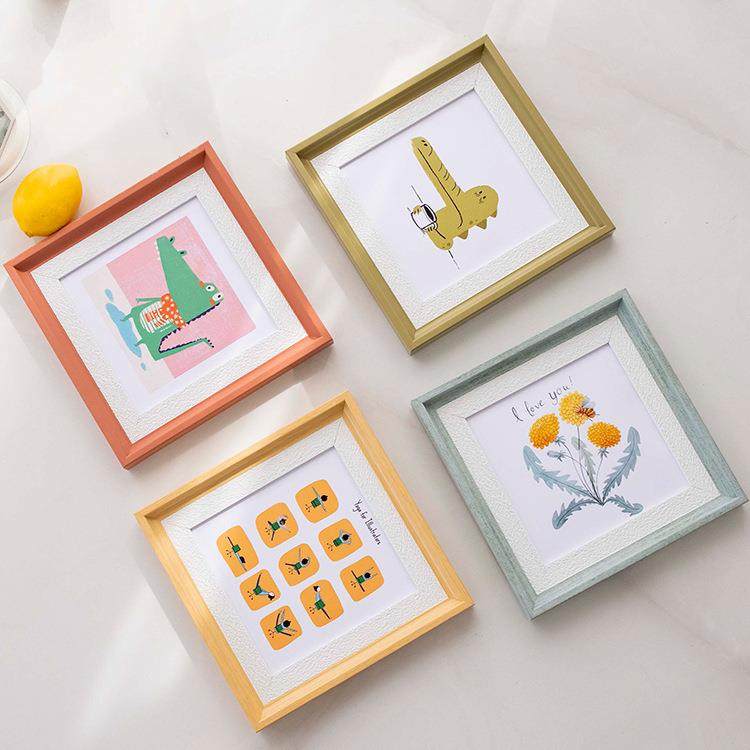 油画棒相框摆台北欧风摆件6寸8寸正方形画框装裱挂墙打印加洗照片,淘宝优惠券,粉丝福利购,淘宝优惠卷