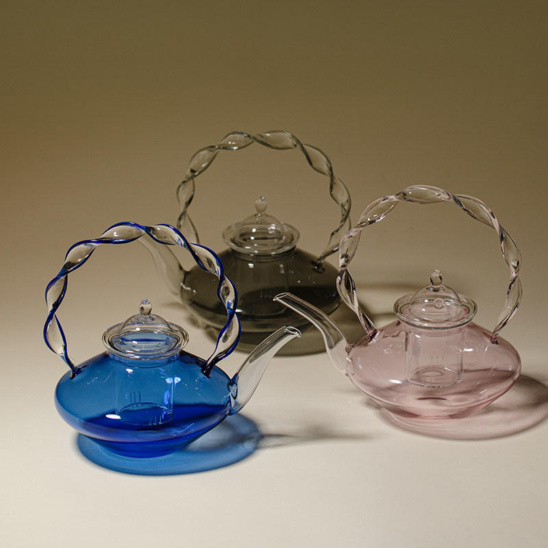 里作高端电陶炉煮茶壶套装新中式创意手工玻璃烧水壶煮花茶壶套组,淘宝优惠券,粉丝福利购,淘宝优惠卷