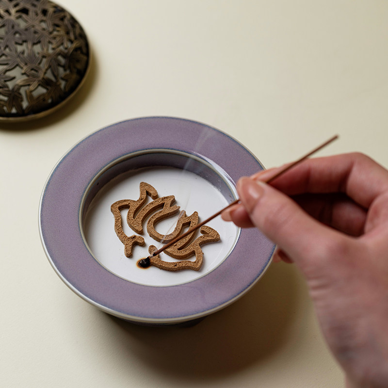 里作 高端均窑紫香道套装香炉焚香套装打香篆工具香薰炉套组礼盒,淘宝优惠券,粉丝福利购,淘宝优惠卷