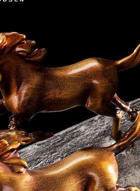 佐森 八骏奔腾 公司店铺开业礼品摆件乔迁新居客厅招财摆设马摆件