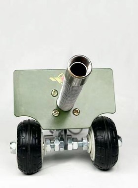 手工制作伸缩大炮玩具可放摆件意大利炮主体回膛金属桌面摆件