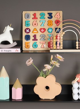 家居软装饰品儿童房小女孩书柜书桌书架摆件客厅电视柜软装样板间