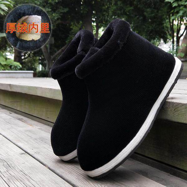 手工布鞋湖南邵阳冬季保暖加绒防滑中老年鞋千层底爸爸居家棉鞋男,淘宝优惠券,粉丝福利购,淘宝优惠卷