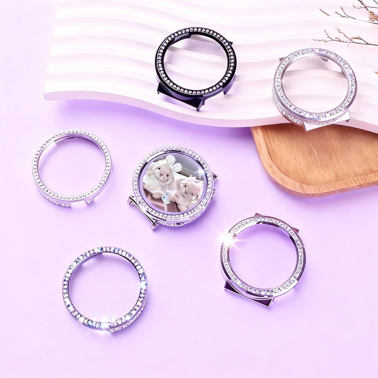 【爆闪满钻壳】适用华为GT6手表保护壳gt5女款满钻gt5pro半包镶钻防摔手表壳gt4智能腕表高颜值保护套秋冬款,淘宝优惠券,粉丝福利购,淘宝优惠卷