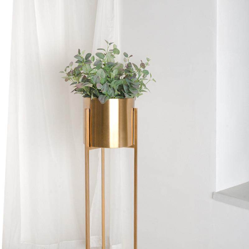 北欧哑光落地黑色花架室内圆形不锈钢高低花几组合阳台铁艺花架子,淘宝优惠券,粉丝福利购,淘宝优惠卷