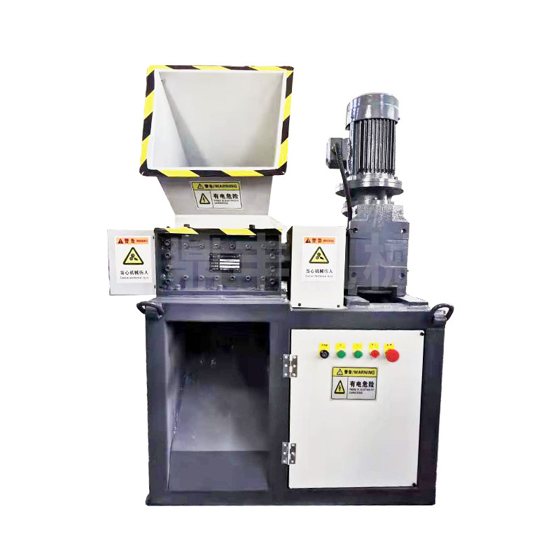 Double-shaft shredder, small metal garbage crusher, large plastic rubber scrap iron head material crusher chassis