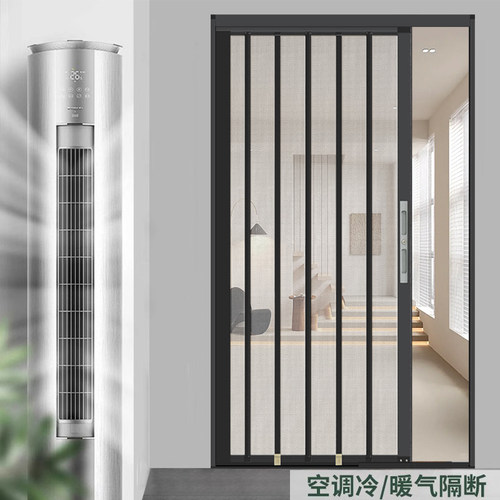 全铝合金折叠门PC透明高清水晶板隐形推拉门空调厨房卫生间隔断门 - 图2