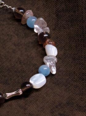 原创设计定制铭牌水晶手链可调节