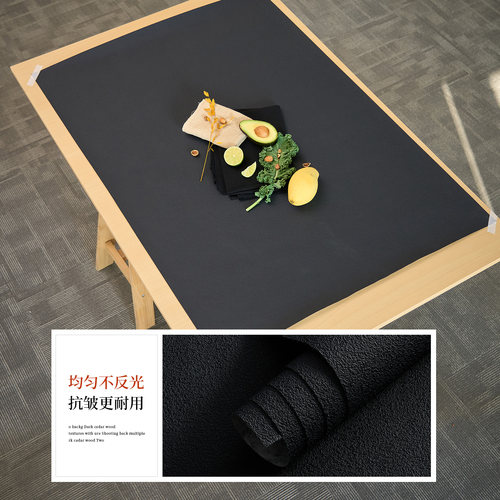 美食拍摄背景布高级感黑色肌理拍照道具桌面墙面静物产品场景布置 - 图0