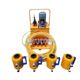 Electric hydraulic plate clamping device, plate heat exchanger, one tow and four disassembly tool, hydraulic machinery