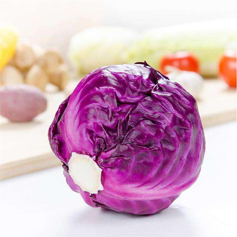 【廊下滋味】紫甘蓝650g紫包菜紫色球生菜红紫椰菜新鲜沙拉食材,淘宝优惠券,粉丝福利购,淘宝优惠卷