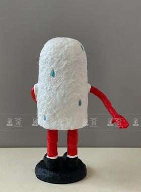 卡通彩绘可爱小雪人摆件样板房售楼处客厅电视柜儿童房软装饰品