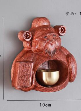 新款多巴胺财神门铃冰箱贴汽车摆件风铃铜铃铃铛吸门提醒乔迁家居