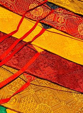 尼泊尔手工经书包 经文袋子经书盖布收纳袋 长形藏式经书袋包经布