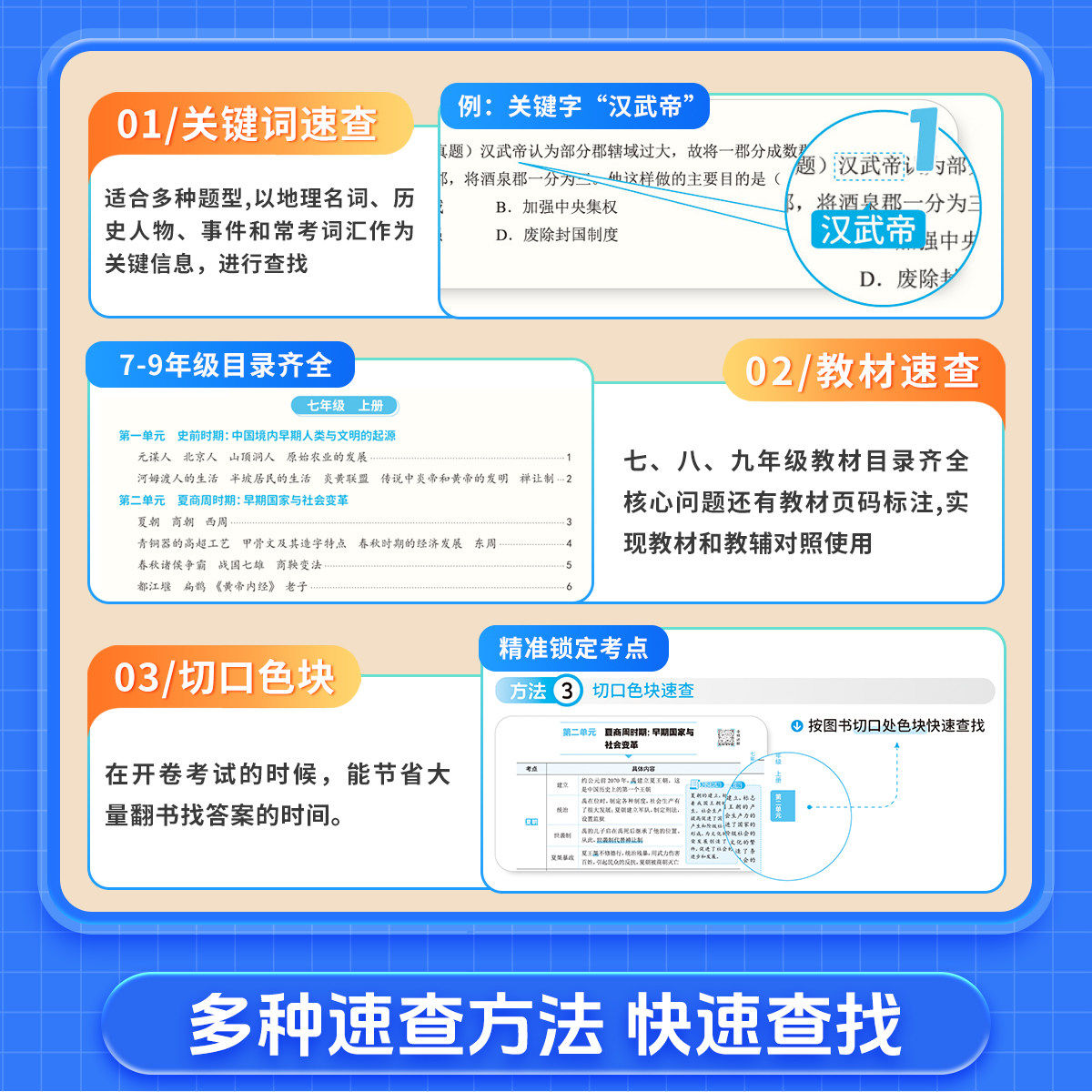 2025中考5秒开卷速查道德与法治历史初中知识点五秒开卷速查考试必备快速拿分中考试题研究中考场速查速记手册中学总复习资料知识