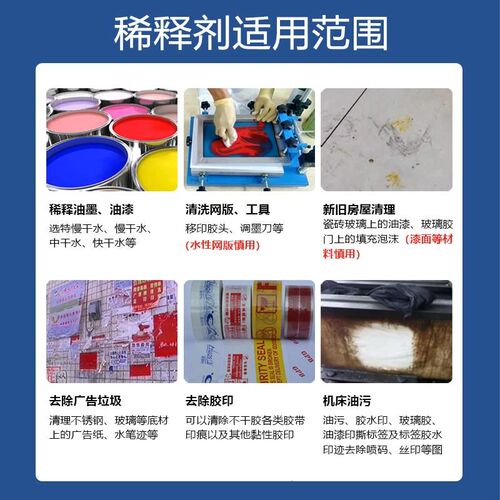 丝印洗网水718开油水783慢干水丝网印刷油墨清洗剂PP处理水抹字水 - 图2