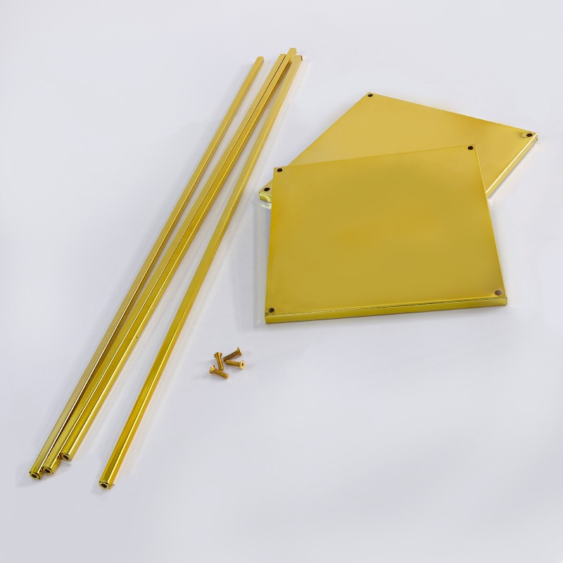 婚庆道具路引几何方框铁艺花架婚礼室内新款客厅放花布置装饰摆件 - 图1