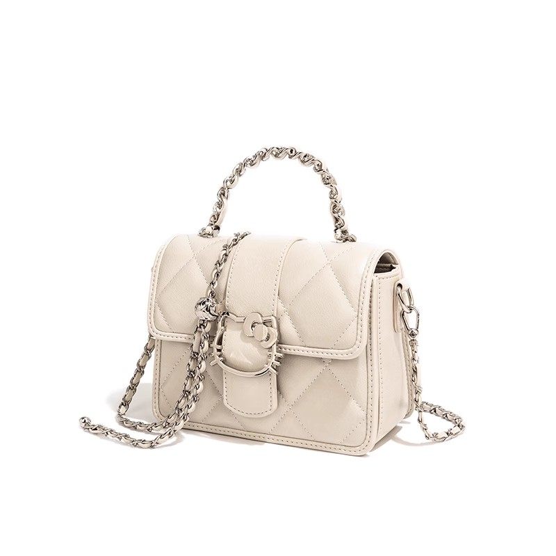 HelloKitty凯蒂猫小众手提斜挎小方包链条单肩小香风女生百搭包包,淘宝优惠券,粉丝福利购,淘宝优惠卷