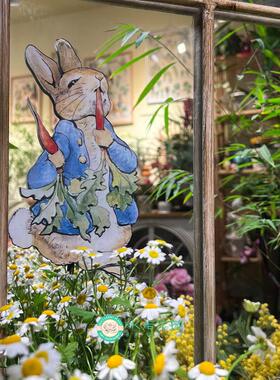 铁艺彼得兔花插可爱卡通园艺杂货INS风独家装饰铁艺摆件创意户外