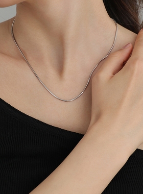 LADYB纯银蛇骨链顺滑闪亮