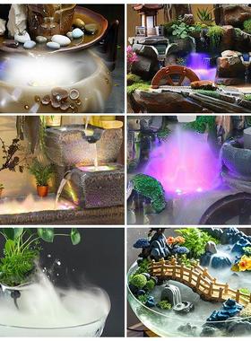 超声波造雾器鱼缸假山盆景大雾加湿器水景摆件雾化头水喷雾起雾器