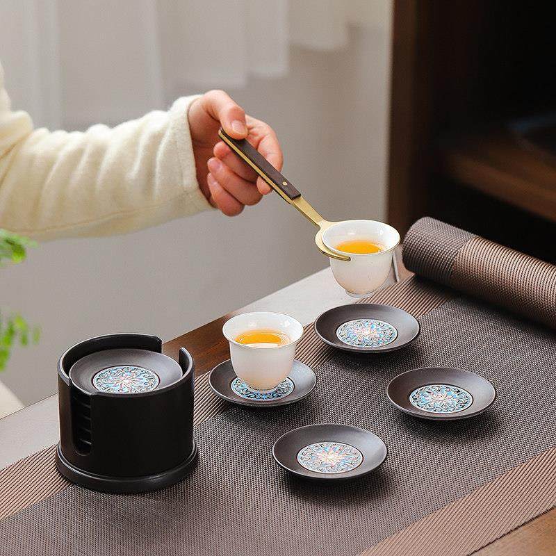 电木杯垫套装茶道隔热垫杯托 托办公室功夫茶具配件家用防滑防烫,淘宝优惠券,粉丝福利购,淘宝优惠卷