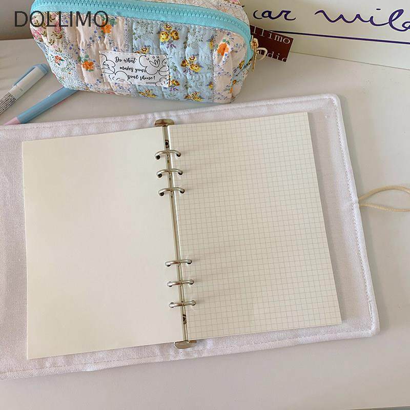 Dollimo布面文艺小碎花手账本 活页本A5A6花期清新创意ins笔记本,淘宝优惠券,粉丝福利购,淘宝优惠卷
