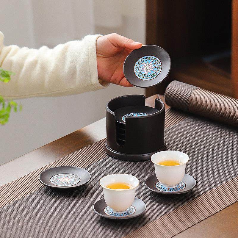 电木杯垫套装茶道隔热垫杯托 托办公室功夫茶具配件家用防滑防烫,淘宝优惠券,粉丝福利购,淘宝优惠卷
