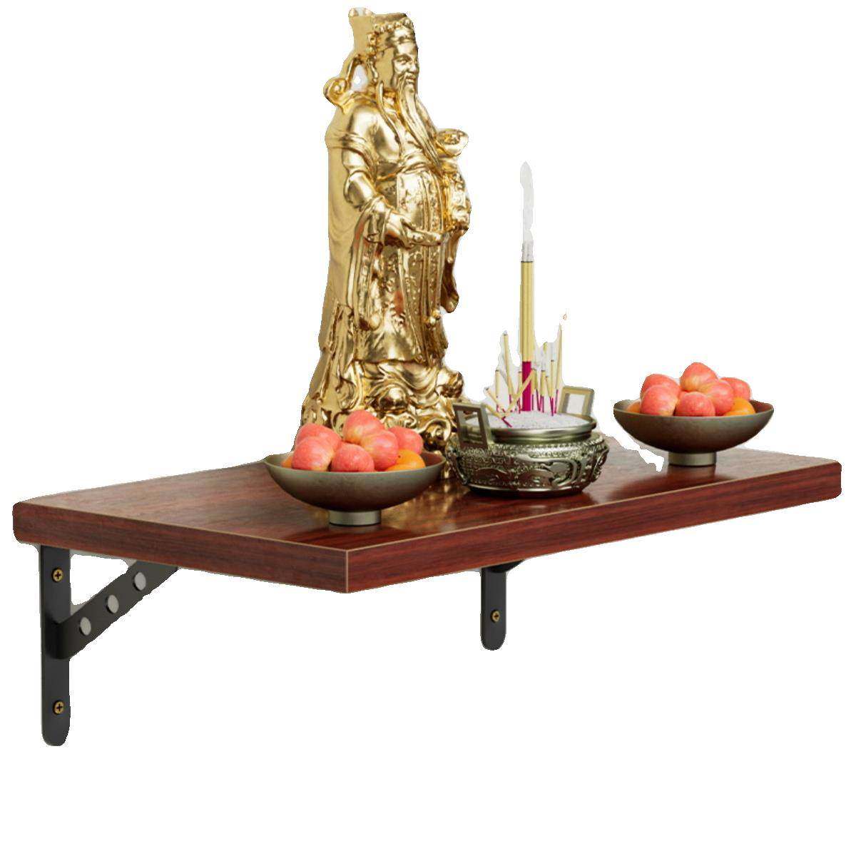 佛台供桌壁挂式佛龛挂壁小挂式柜香炉财神香案供台挂墙实木置物架,淘宝优惠券,粉丝福利购,淘宝优惠卷