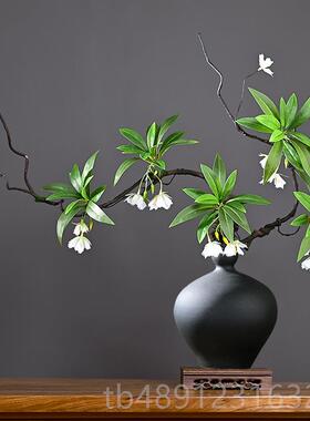 正品侘酒寂风中摆式陶瓷花瓶枯藤假花件厅玄关店装饰客品餐桌仿真