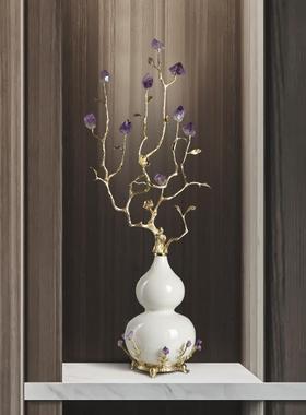 中式葫芦摆件家居客厅电视柜装饰品公司老板办公室乔迁开业礼品