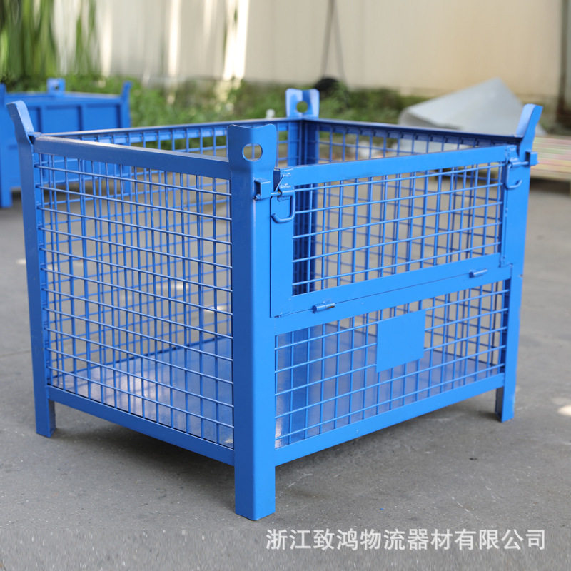 谭铁匠重型仓储笼固定式网格料箱五金折叠金属可行吊铁框周转箱铁,淘宝优惠券,粉丝福利购,淘宝优惠卷