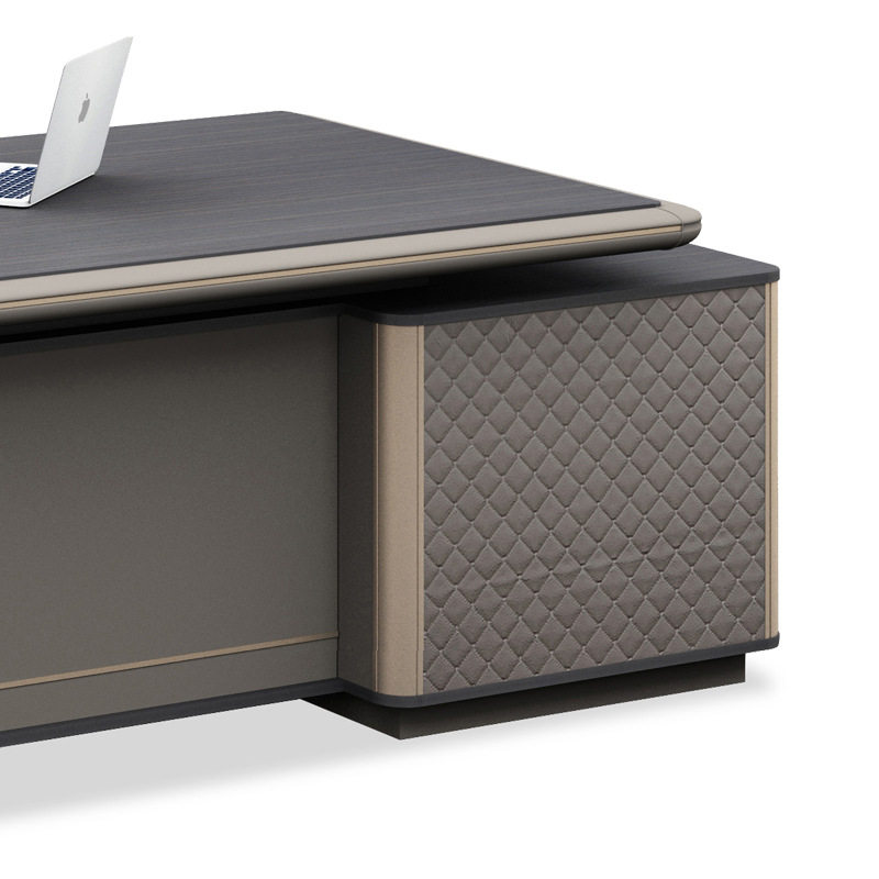 迪欧老板办公桌简约现代经理总裁桌椅组合大班台单人办公室家具,淘宝优惠券,粉丝福利购,淘宝优惠卷