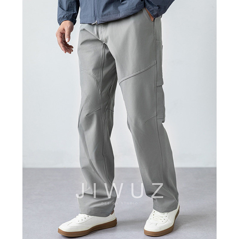 JIWUZ3D立体结构拼接多口袋未来感全场景休闲加绒弯刀软壳冲锋裤,淘宝优惠券,粉丝福利购,淘宝优惠卷
