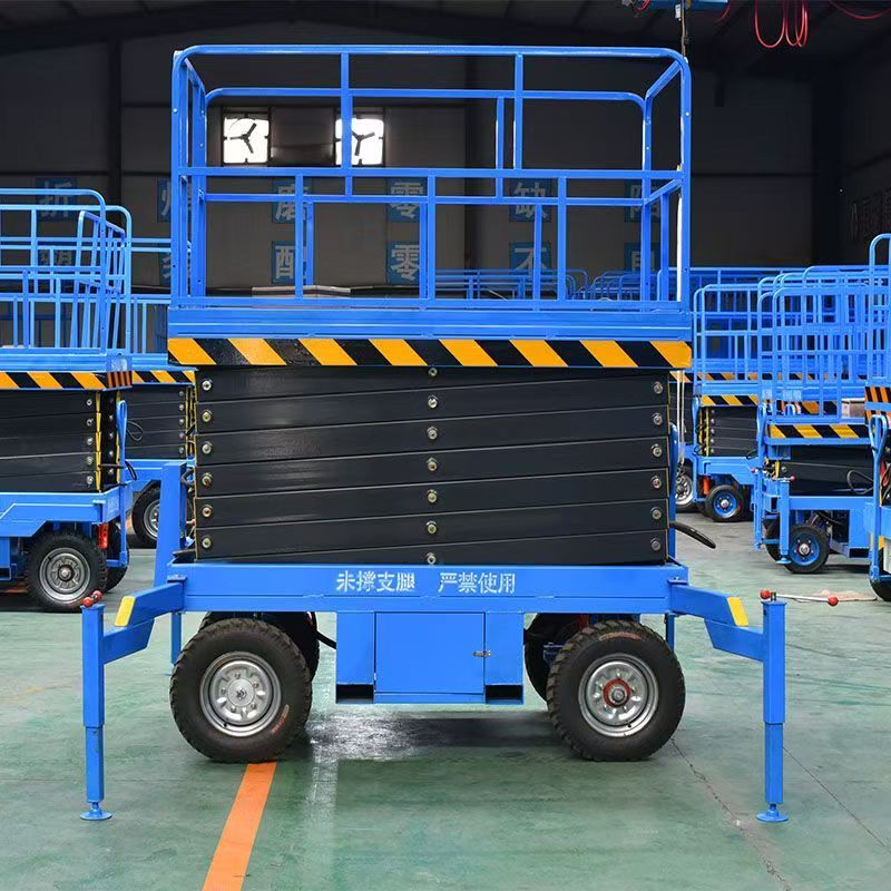 电动升降平台车移动式升降机液压升降平台全自动行走式高空作业车 - 图0