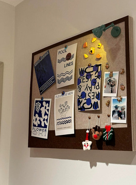 电表箱毛毡板装饰画配电箱遮挡弱电箱新款免打孔遮丑照片墙留言板